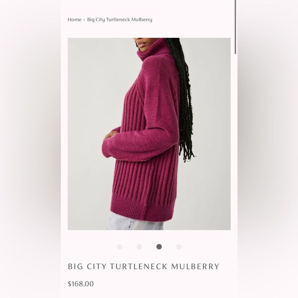 [free people] big city turtleneck sweater